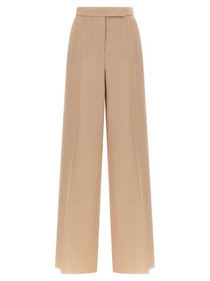 Max Mara Beige Virgin Wool Casual Pants