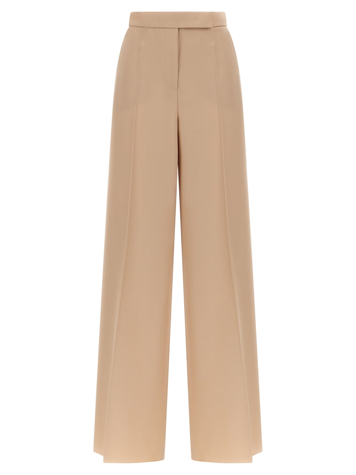 Max Mara Beige Virgin Wool Casual Pants