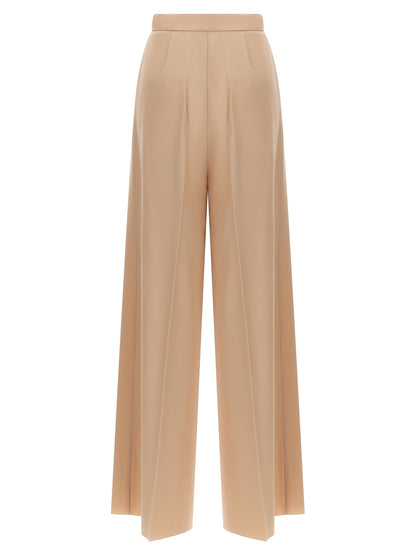 Max Mara Beige Virgin Wool Casual Pants