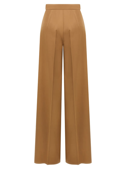Max Mara Brown Virgin Wool Casual Pants