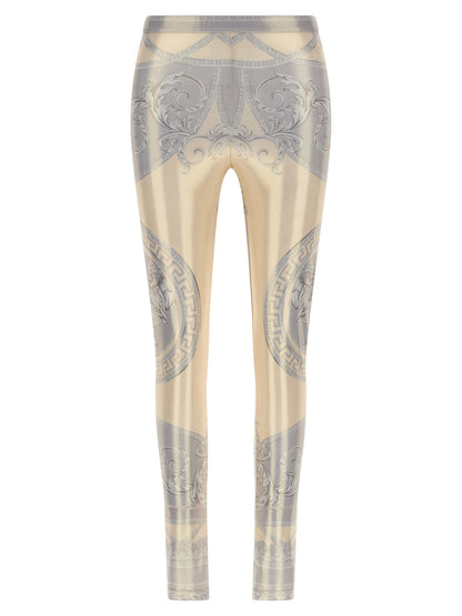 Versace Multicolor Polyester Leggings