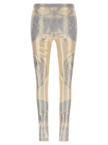 Versace Multicolor Polyester Leggings