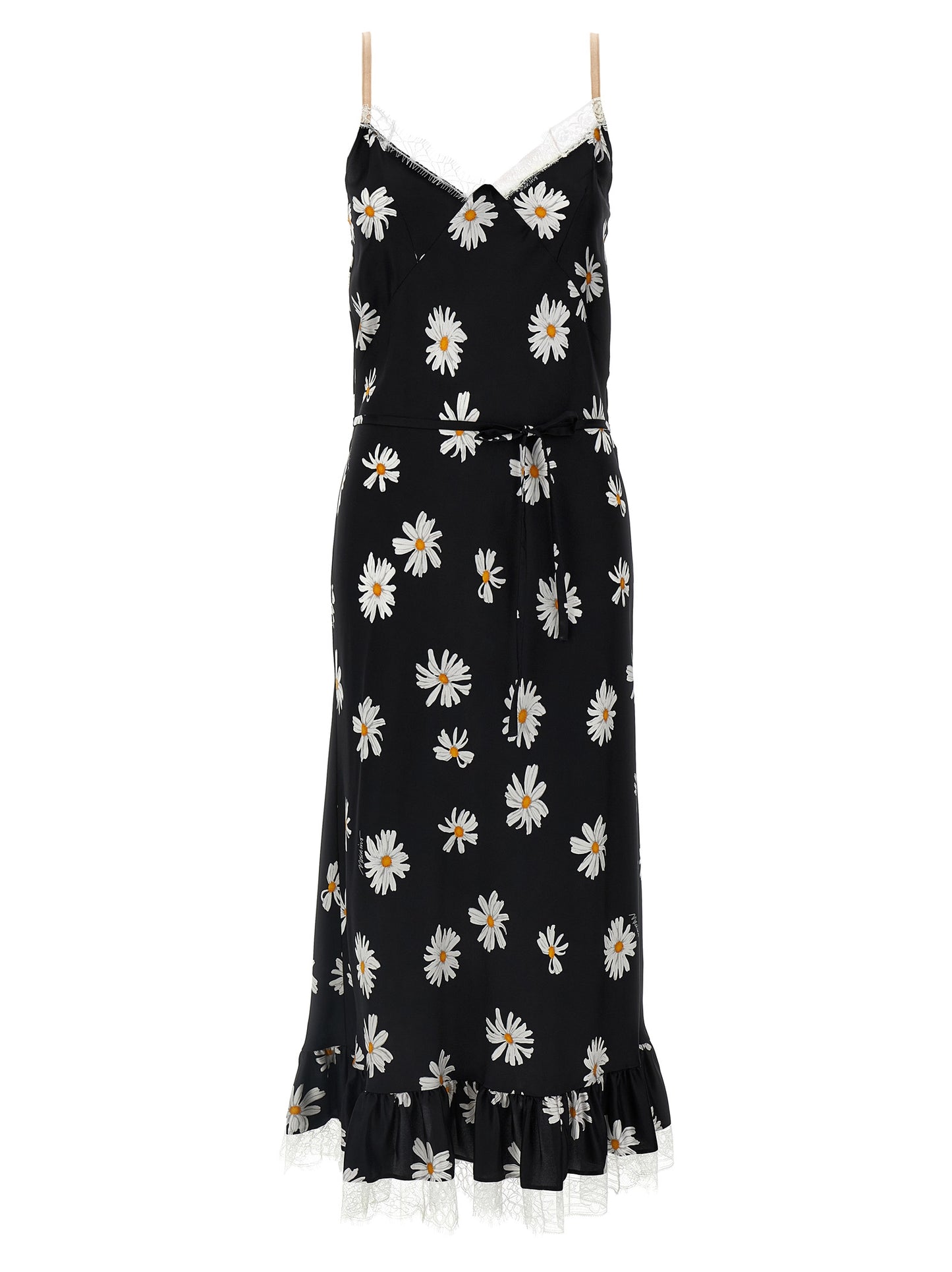 Moschino Black Silk Midi Dress