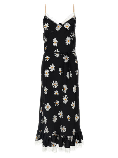 Moschino Black Silk Midi Dress