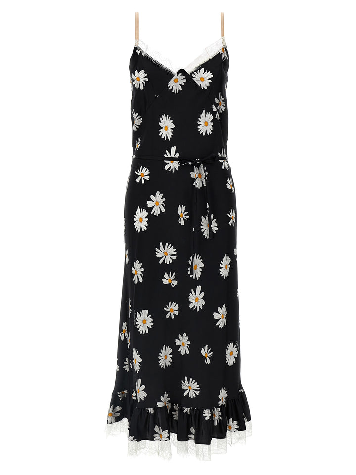 Moschino Black Silk Midi Dress