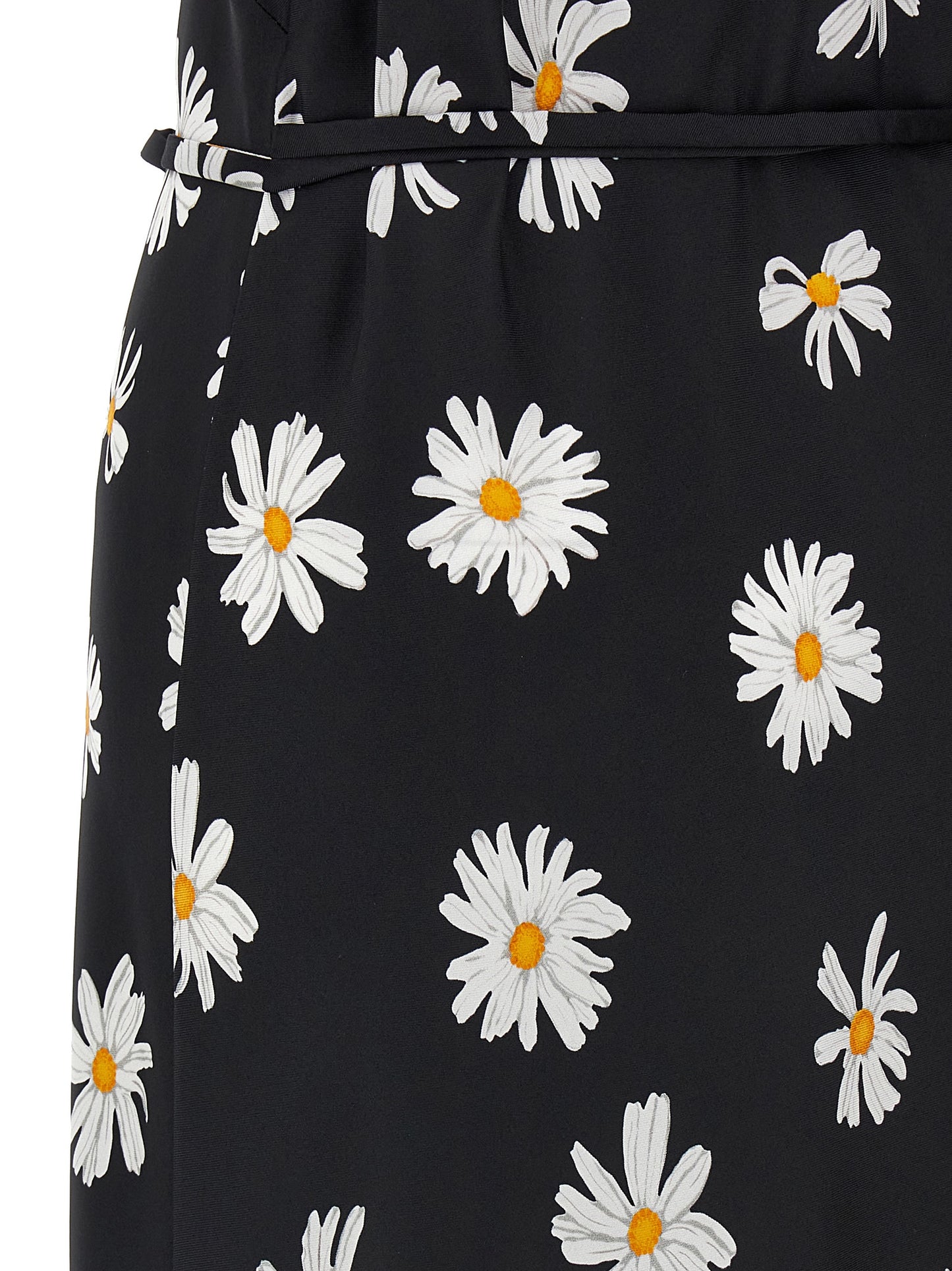Moschino Black Silk Midi Dress