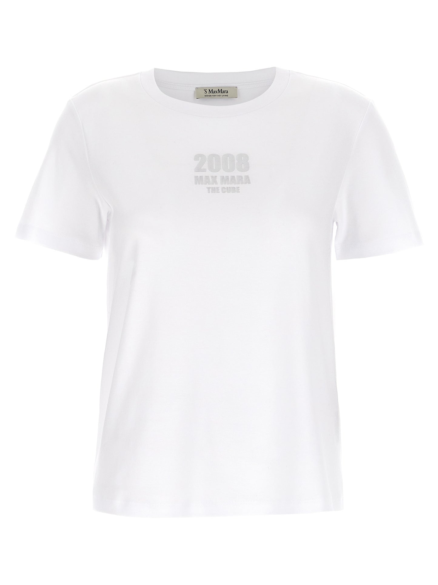 'S Max Mara White Cotton T-Shirt
