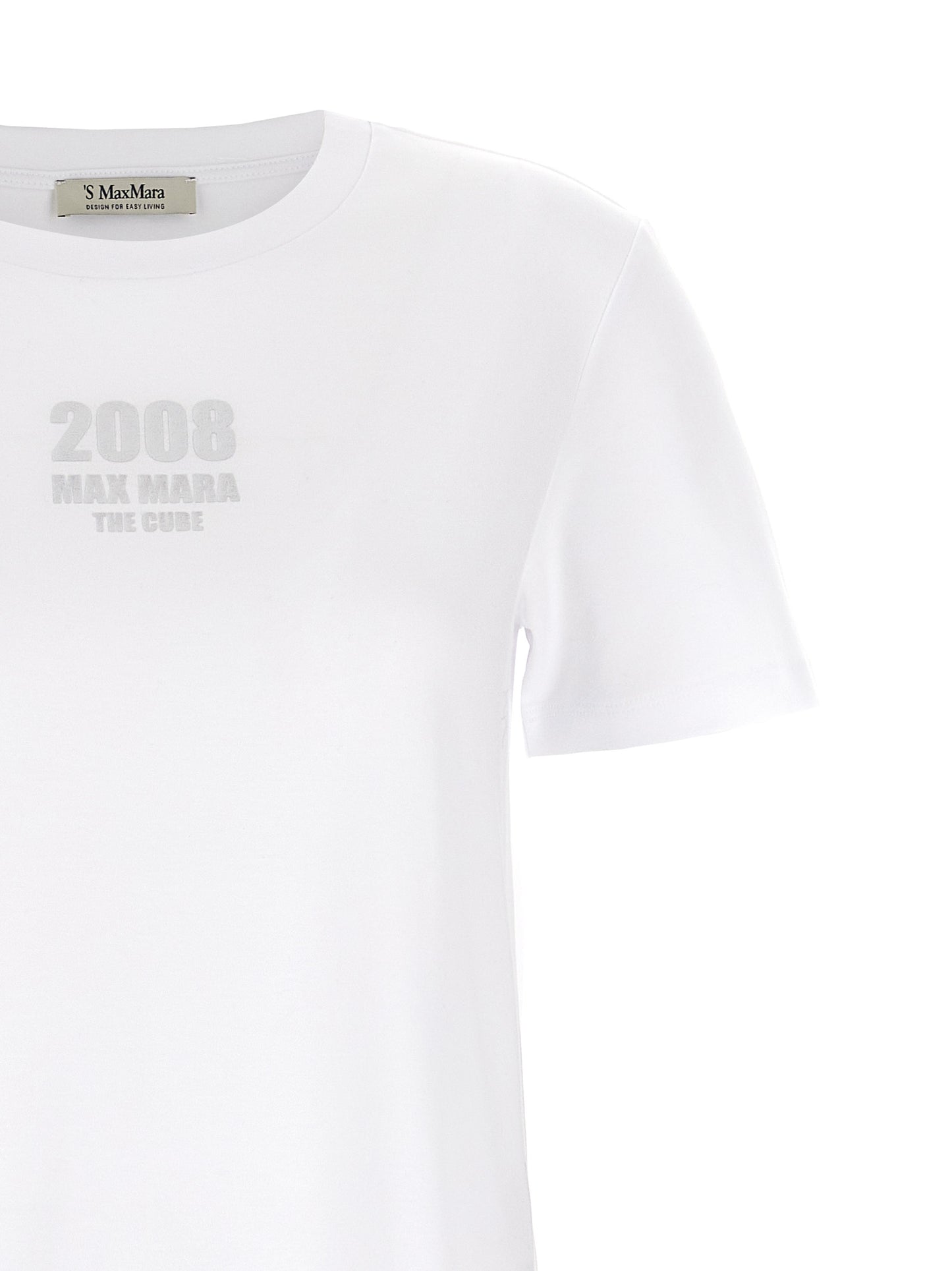 'S Max Mara White Cotton T-Shirt