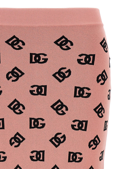 Dolce & Gabbana Multicolor Viscose Midi Skirt