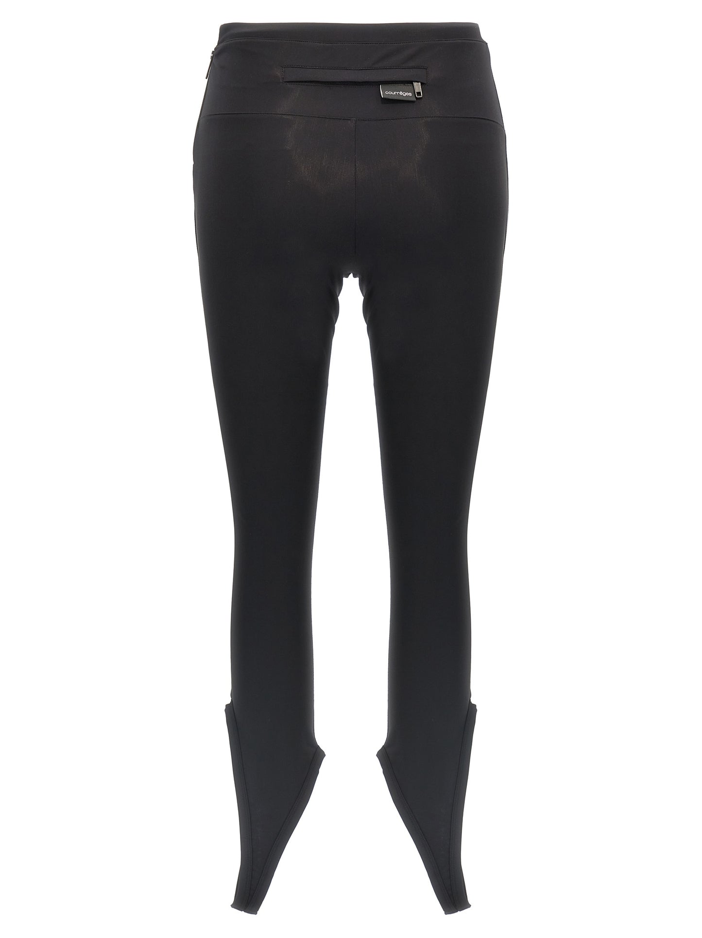 Courrèges Black Polyamide Leggings