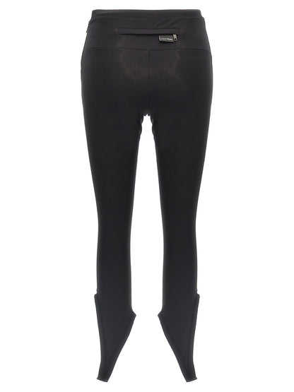 Courrèges Black Polyamide Leggings