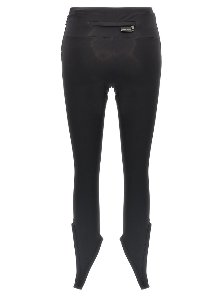 Courrèges Black Polyamide Leggings