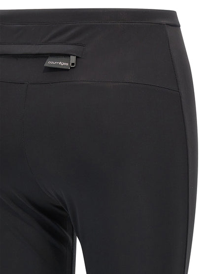 Courrèges Black Polyamide Leggings