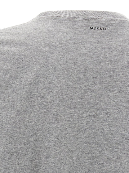 Alexander McQueen Gray Cotton T-Shirt