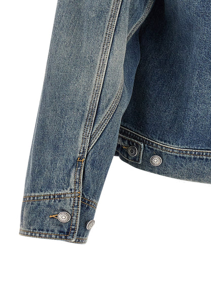 Alexander McQueen Blue Cotton Denim Jacket