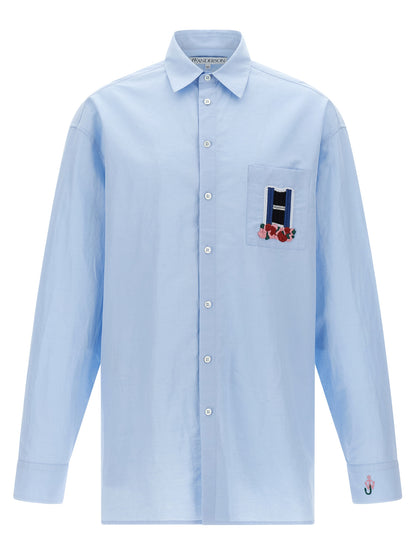 J.W.Anderson Blue Linen Blouse