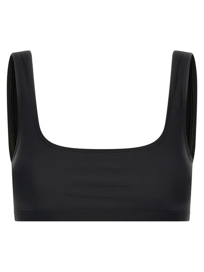 The Andamane Black Polyamide Tank Tops