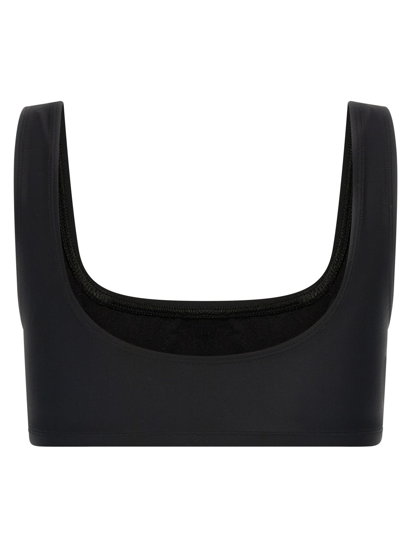 The Andamane Black Polyamide Tank Tops