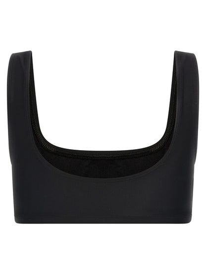 The Andamane Black Polyamide Tank Tops
