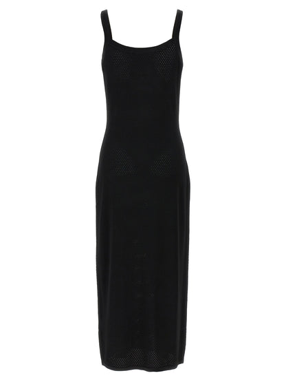 T BY ALEXANDER WANG Black Viscose Midi Dress