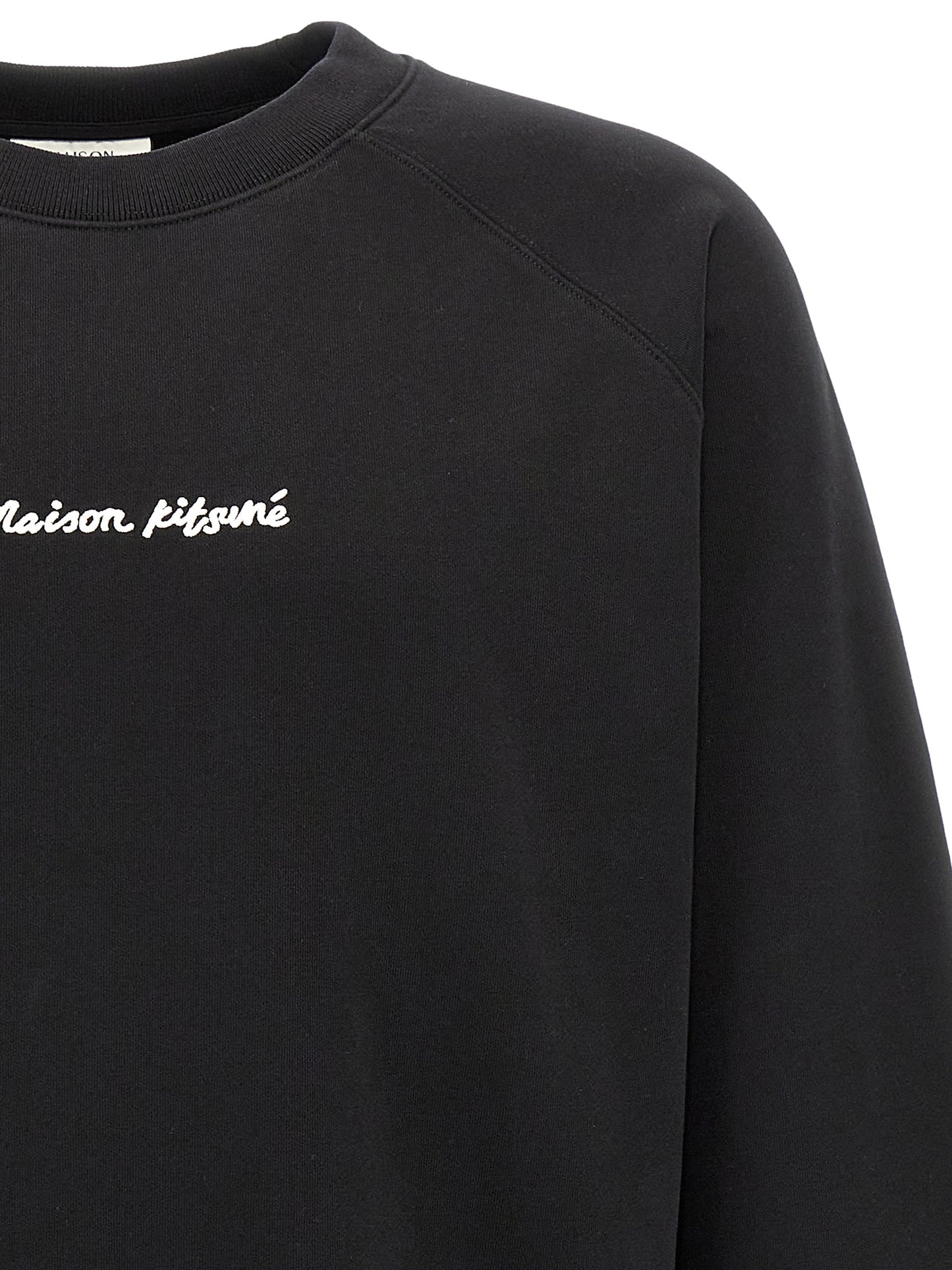 Maison Kitsuné Black Cotton Sweatshirt