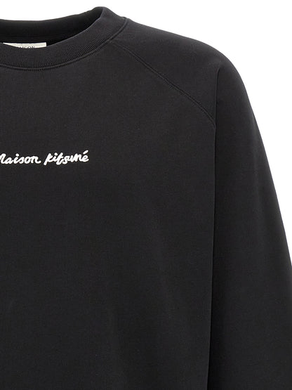 Maison Kitsuné Black Cotton Sweatshirt