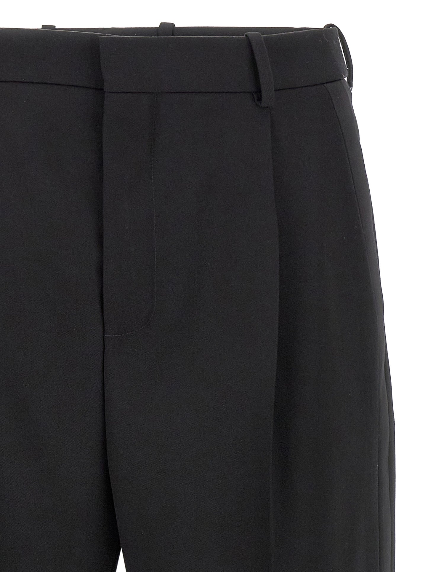 Saint Laurent Black Wool Dress Pants