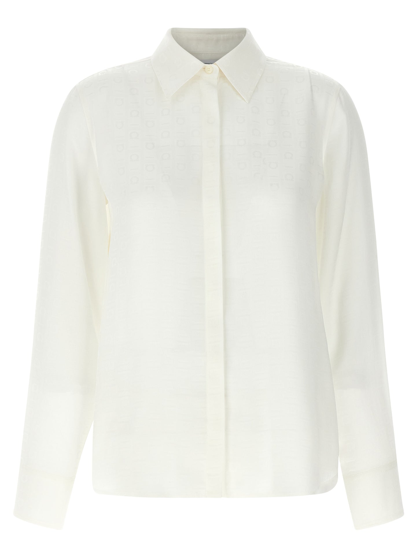 Ferragamo White Silk Blouse