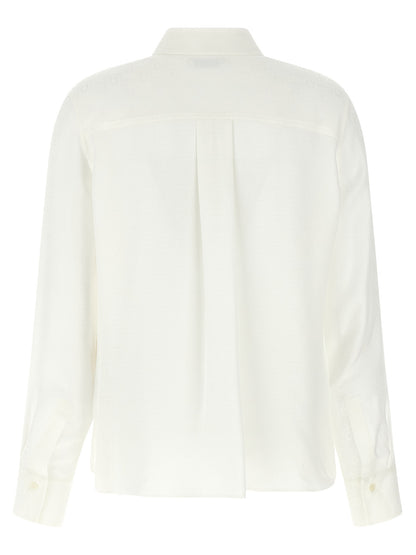 Ferragamo White Silk Blouse
