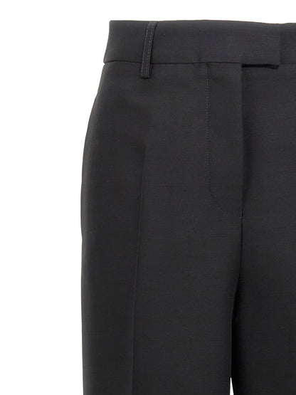 Ferragamo Black Viscose Dress Pants