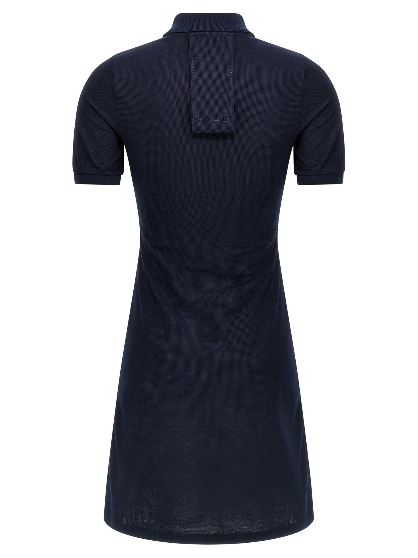 Courrèges Blue Cotton Short Dress