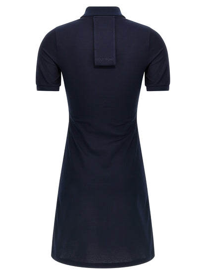 Courrèges Blue Cotton Short Dress