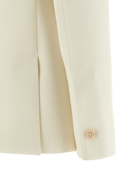 Max Mara White Virgin Wool Blazer