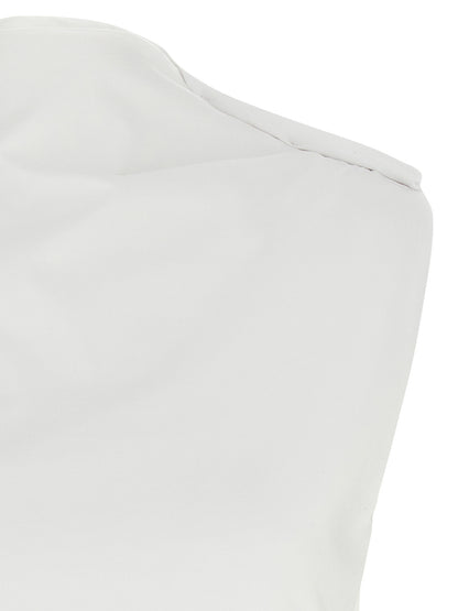Armarium White Cotton Sleeveles T-Shirt