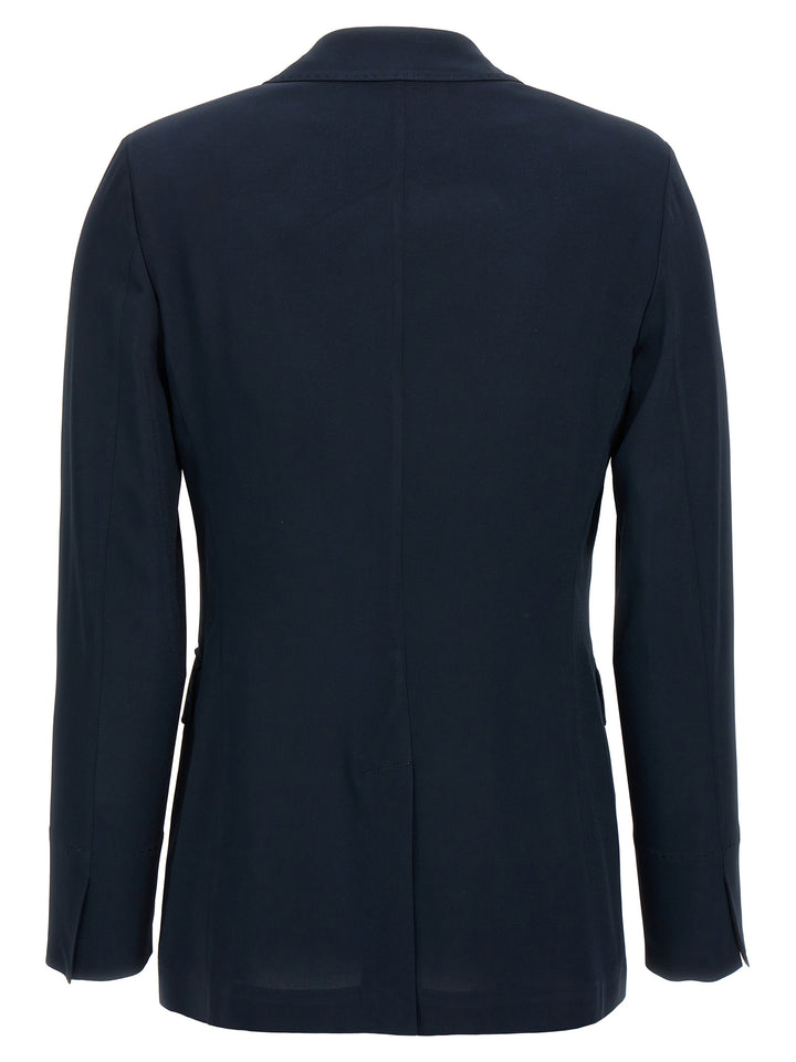 Alberto Biani Blue Viscose Blazer