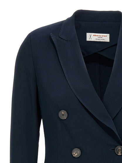 Alberto Biani Blue Viscose Blazer