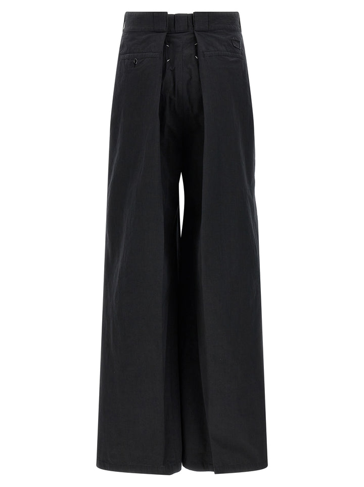 Maison Margiela Black Cotton Casual Pants