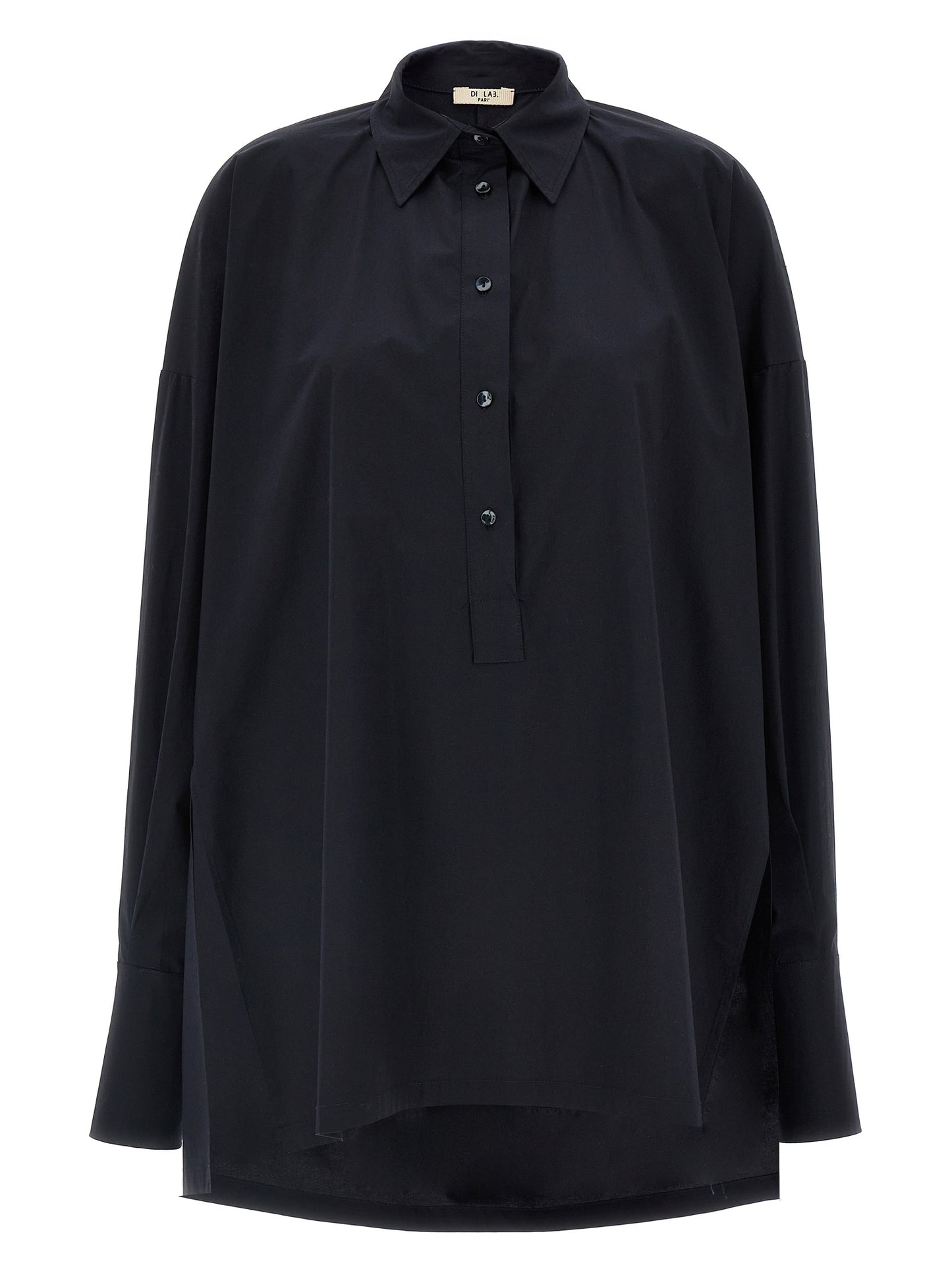 DI.LA3 PARI' Blue Cotton Blouse
