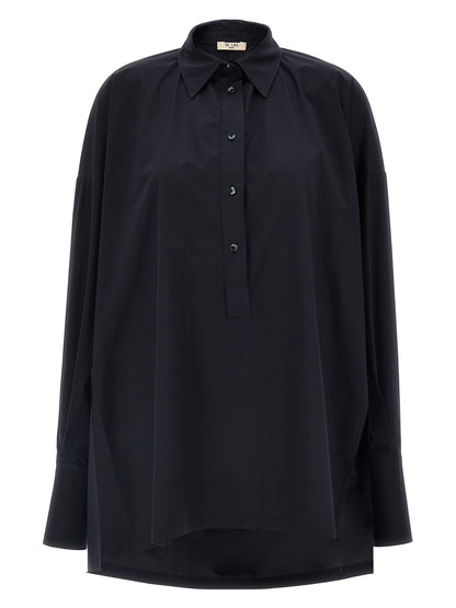 DI.LA3 PARI' Blue Cotton Blouse