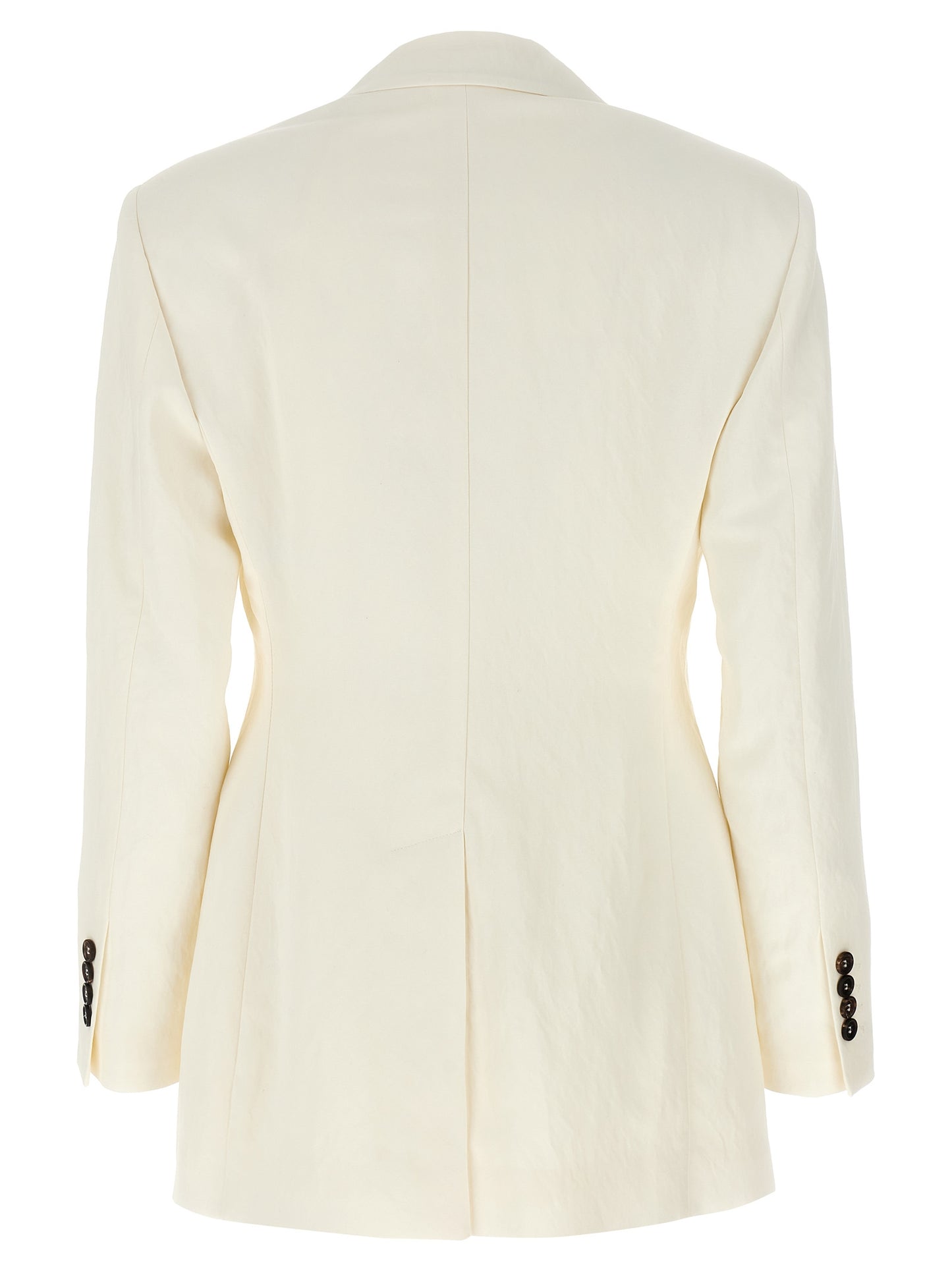 Brunello Cucinelli White Straw Blazer