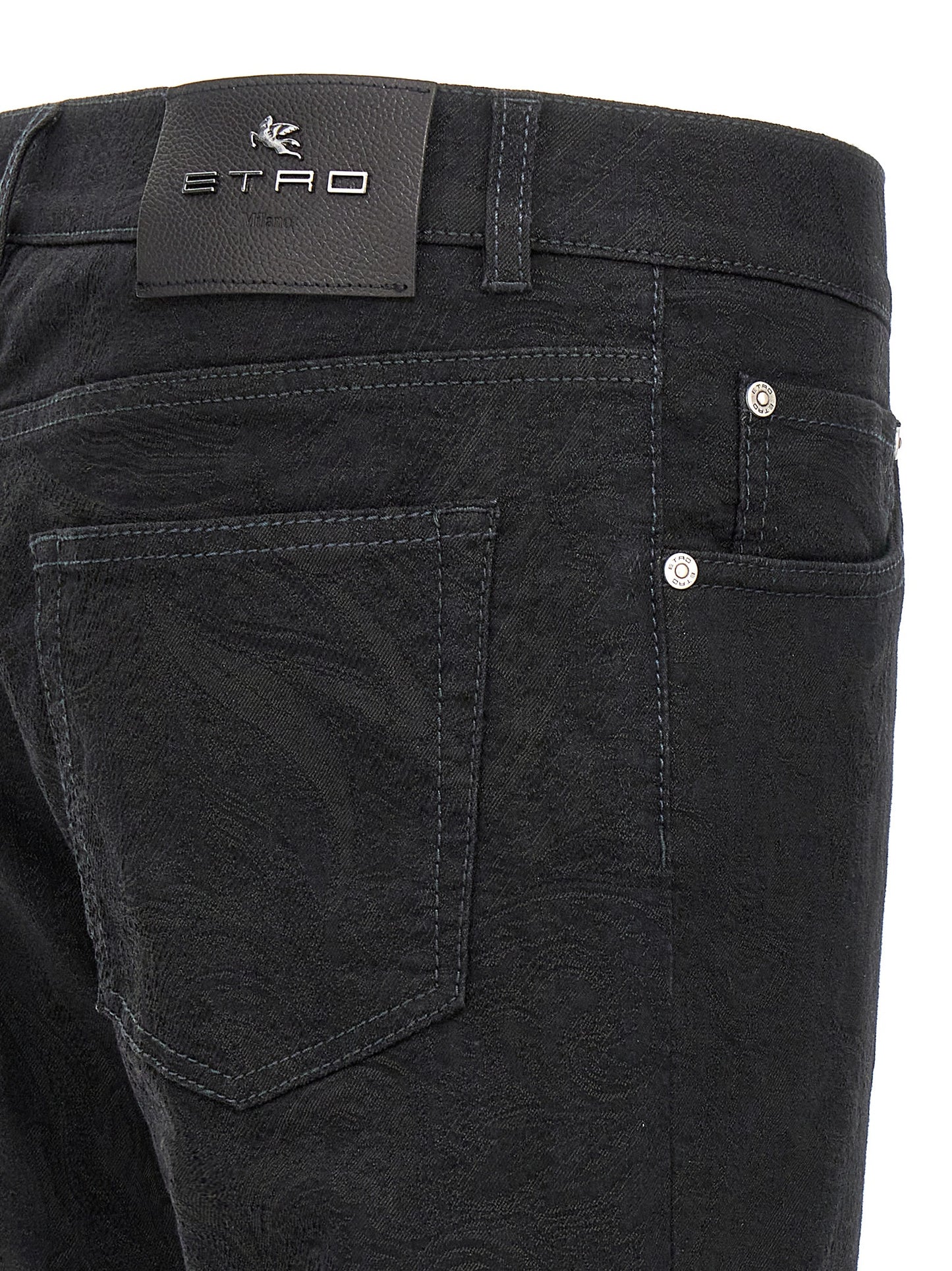 Etro Black Cotton Jeans Denim