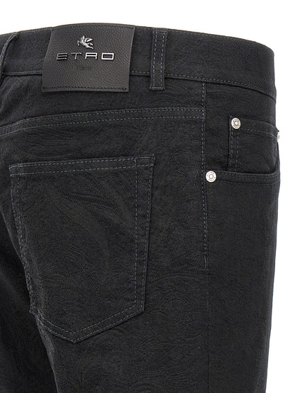 Etro Black Cotton Jeans Denim