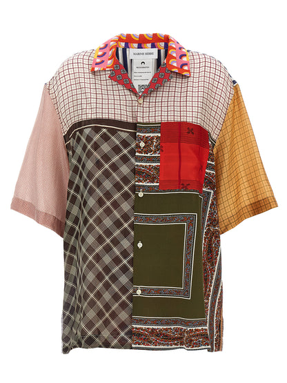 Marine Serre Multicolor Silk Blouse