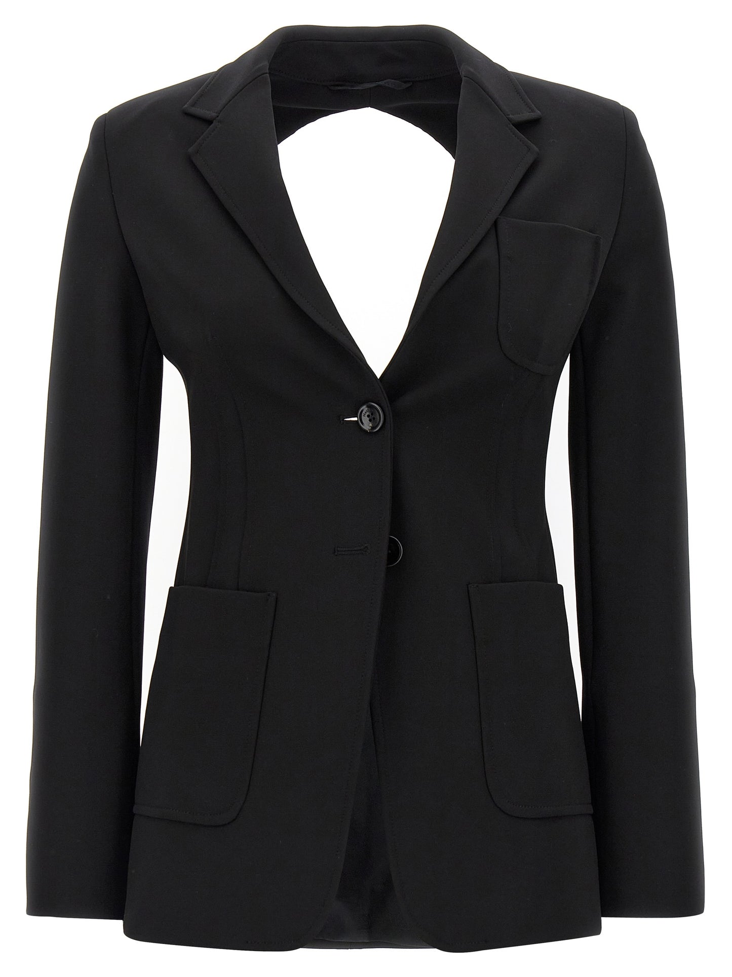 Max Mara Black Viscose Blazer