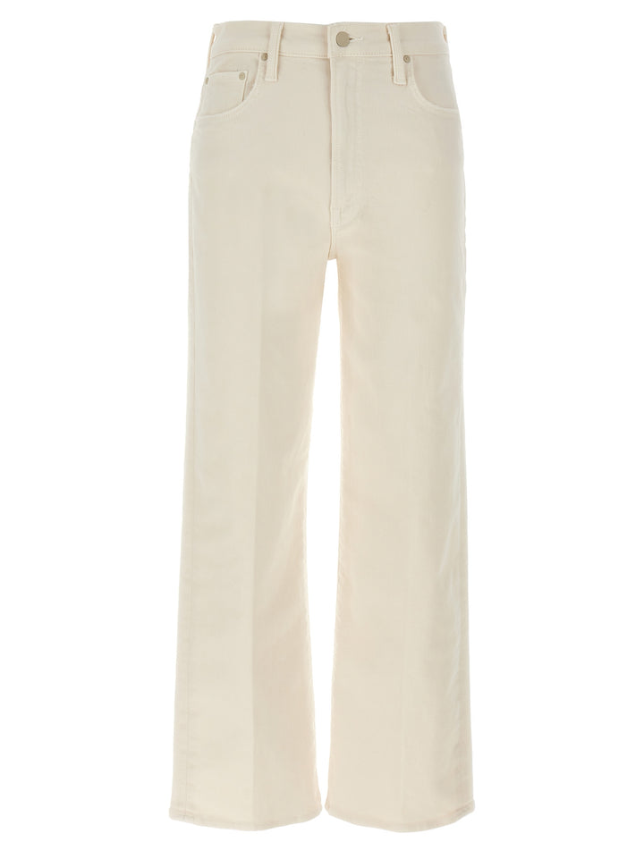 Mother Denim White Cotton High-Waisted Jean