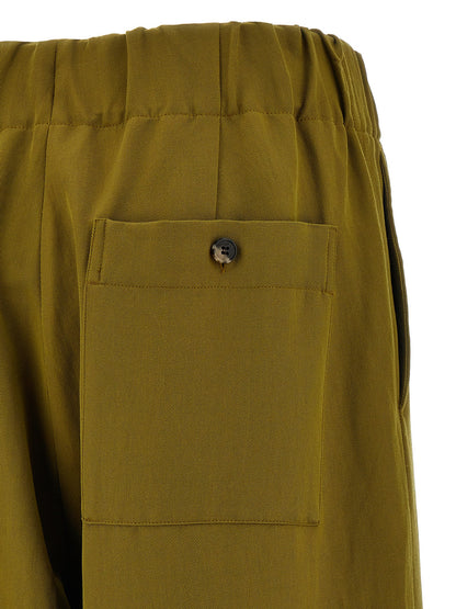 Dries Van Noten Bicolor Wool Casual Pants
