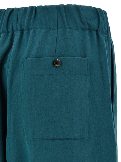 Dries Van Noten Bicolor Wool Casual Pants