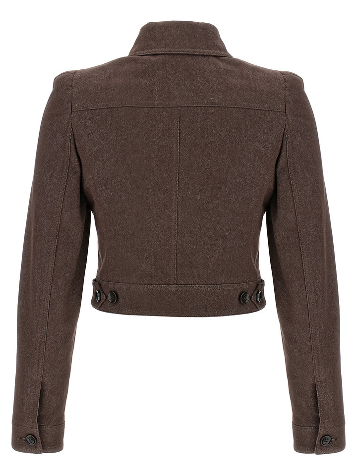 Max Mara Brown Cotton Blazer