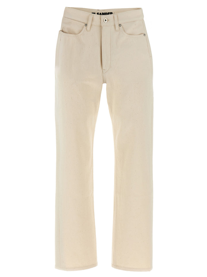 Jil Sander Beige Cotton Jeans Denim