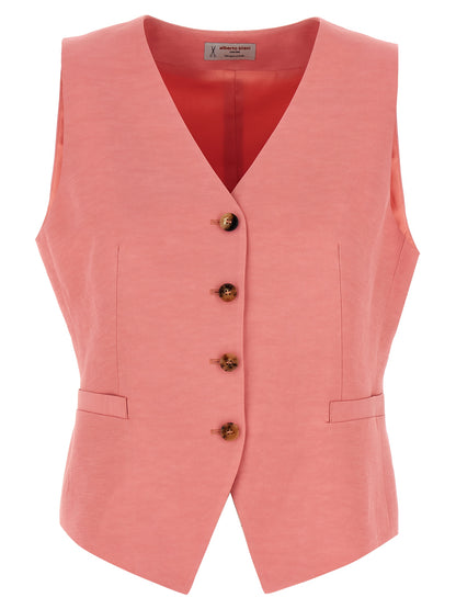 Alberto Biani Multicolor Viscose Sleeveless Jacket